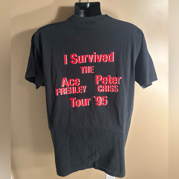 Vintage Single Stitch 1995 Ace Frehley and Peter Criss Tour! Calling KISS Army - Picture 4 of 7